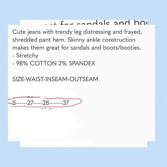 Women's Distressed Denim Skinny Jeans | Light Blue Riva Curve (5) - Picture 6 of 7